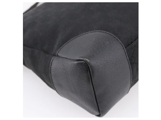 GUCCI GG Canvas Shoulder Bag Black Silver 110054 - vista 16