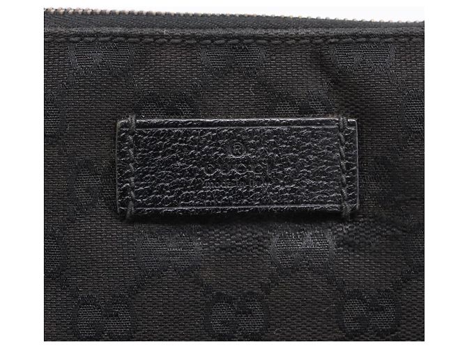 GUCCI GG Canvas Shoulder Bag Black Silver 110054 - vista 17