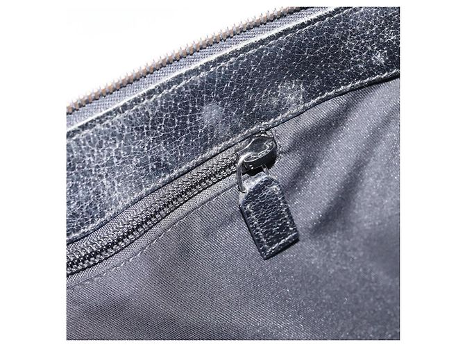 GUCCI GG Canvas Shoulder Bag Black Silver 110054 - vista 21