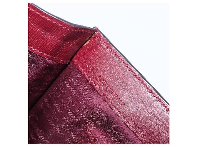 Cartier Must Line Hand Bag Leather Bordeaux Gold - vista 12