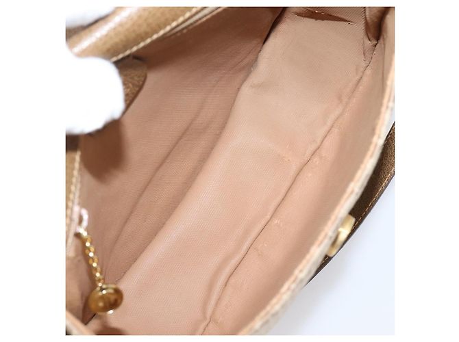 GUCCI Shoulder Bag Canvas Beige Gold 007 754 0074 - vista 11