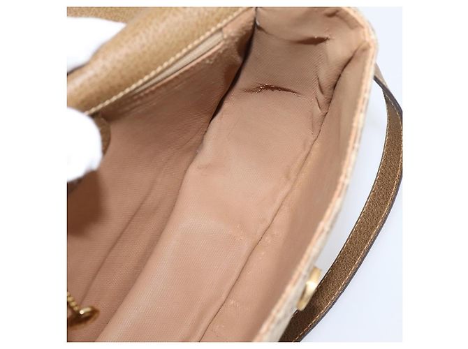 GUCCI Shoulder Bag Canvas Beige Gold 007 754 0074 - vista 18