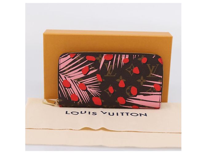 LOUIS VUITTON Monogram Jungle Dot Zippy Wallet Red M41908 LV - vista 12