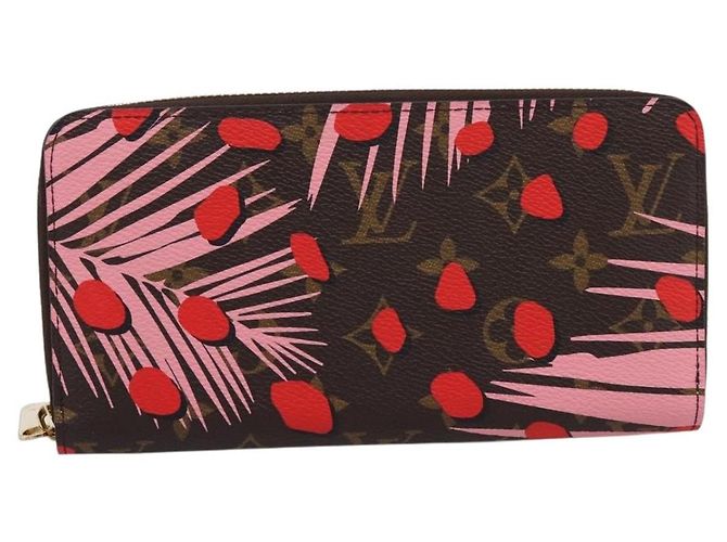 LOUIS VUITTON Monogram Jungle Dot Zippy Wallet Red M41908 LV - vista 13