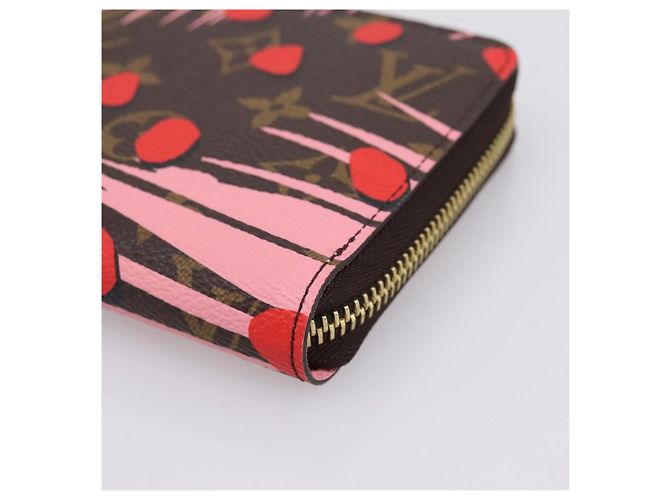 LOUIS VUITTON Monogram Jungle Dot Zippy Wallet Red M41908 LV - vista 14