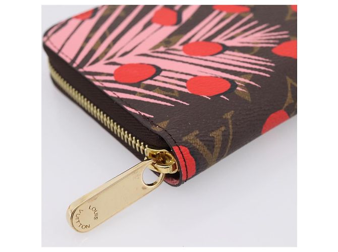 LOUIS VUITTON Monogram Jungle Dot Zippy Wallet Red M41908 LV - vista 15