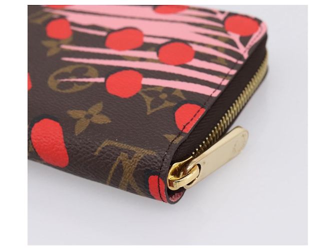 LOUIS VUITTON Monogram Jungle Dot Zippy Wallet Red M41908 LV - vista 16