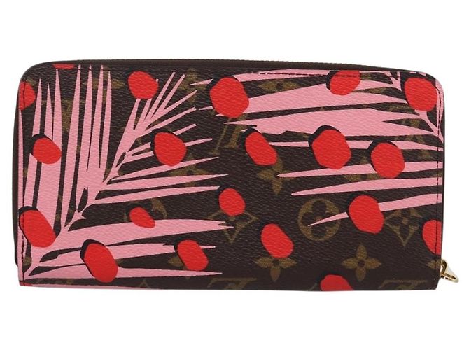LOUIS VUITTON Monogram Jungle Dot Zippy Wallet Red M41908 LV - vista 2