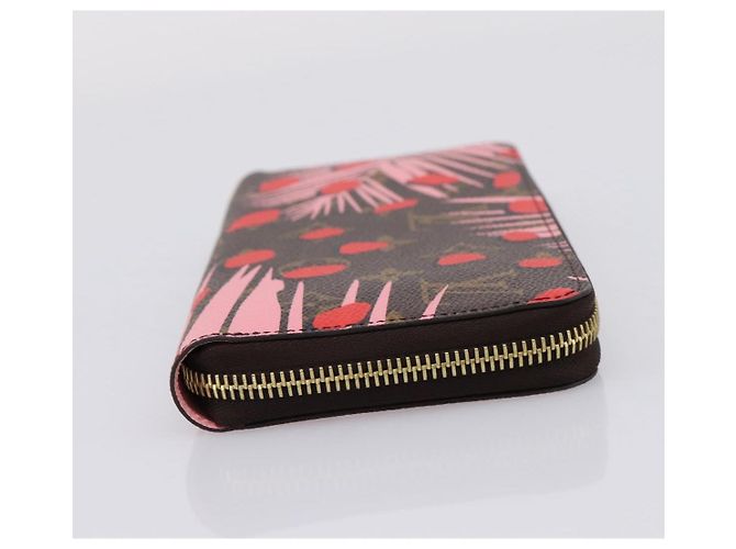 LOUIS VUITTON Monogram Jungle Dot Zippy Wallet Red M41908 LV - vista 4