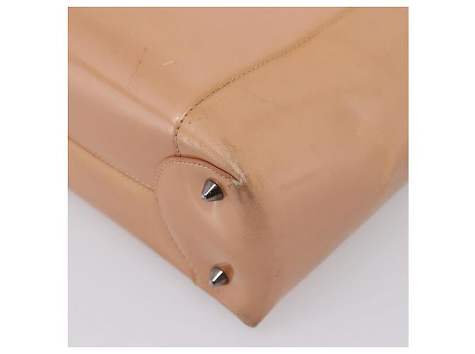 Christian Dior Maris Pearl Hand Bag Patent leather Pink Silver - vista 15
