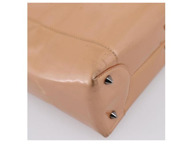 Christian Dior Maris Pearl Hand Bag Patent leather Pink Silver - vista 16