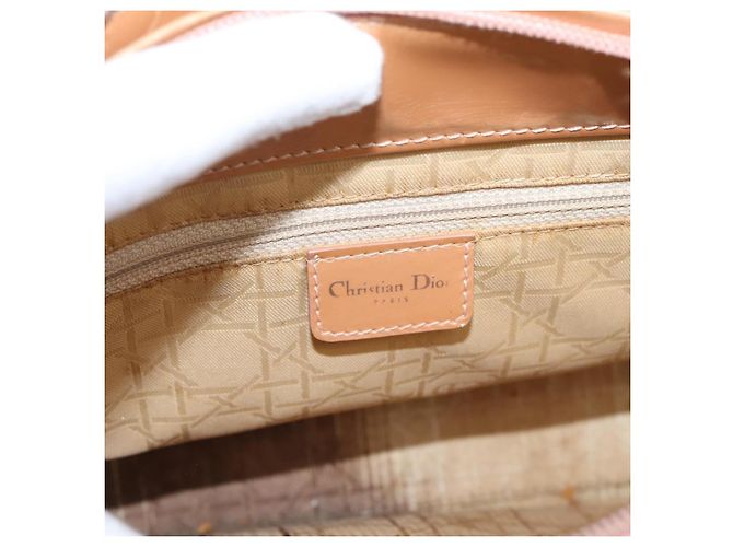 Christian Dior Maris Pearl Hand Bag Patent leather Pink Silver - vista 18