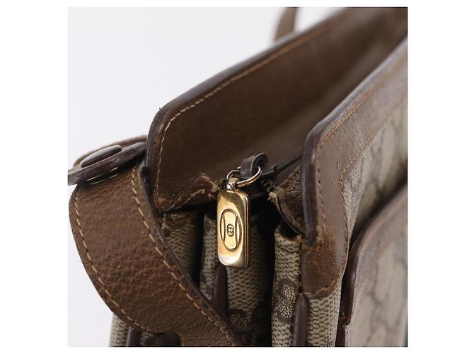GUCCI GG Supreme Web Sherry Line Shoulder Bag PVC Beige 14 02 013 - vista 10