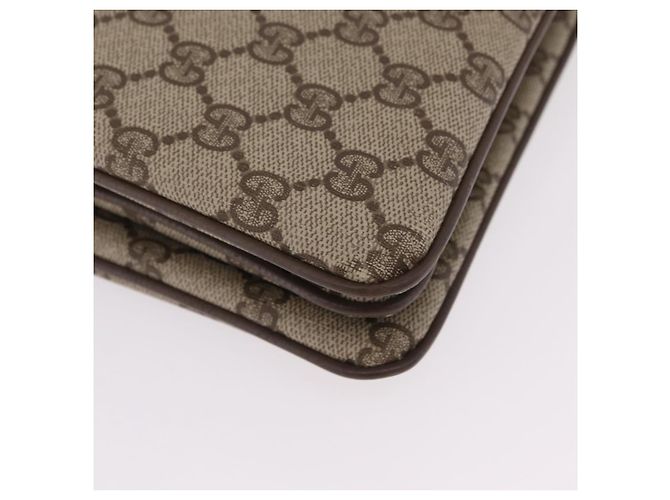 GUCCI GG Supreme Web Sherry Line Shoulder Bag PVC Beige 14 02 013 - vista 15