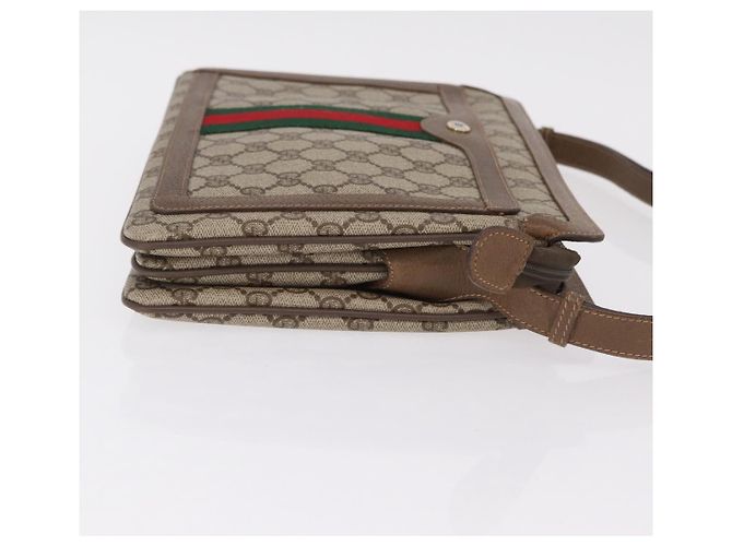 GUCCI GG Supreme Web Sherry Line Shoulder Bag PVC Beige 14 02 013 - vista 3