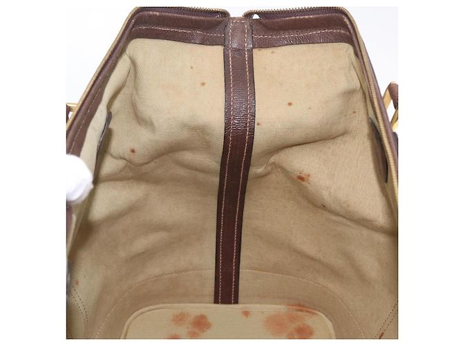 GUCCI GG Canvas Web Sherry Line Boston Bag Beige Gold Tone - vista 19