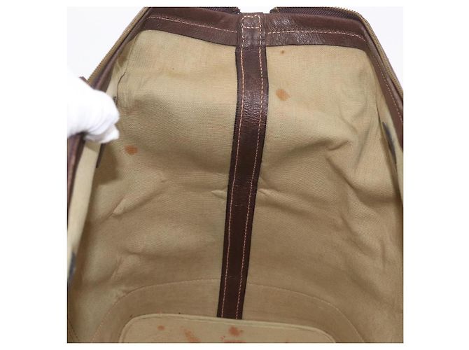 GUCCI GG Canvas Web Sherry Line Boston Bag Beige Gold Tone - vista 20