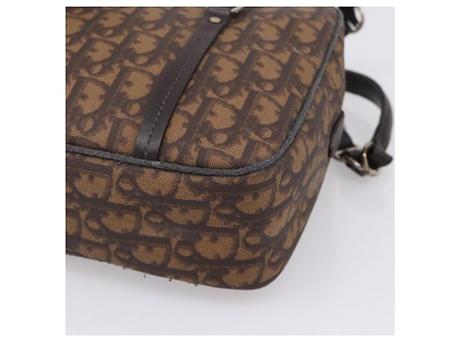 Christian Dior Trotter Romantic Shoulder Bag PVC Brown Silver - vista 10