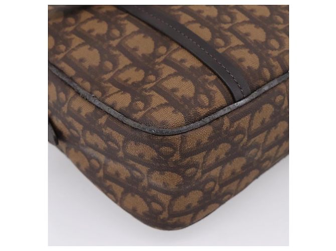 Christian Dior Trotter Romantic Shoulder Bag PVC Brown Silver - vista 11