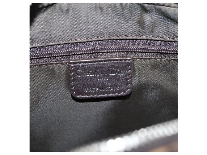Christian Dior Trotter Romantic Shoulder Bag PVC Brown Silver - vista 16