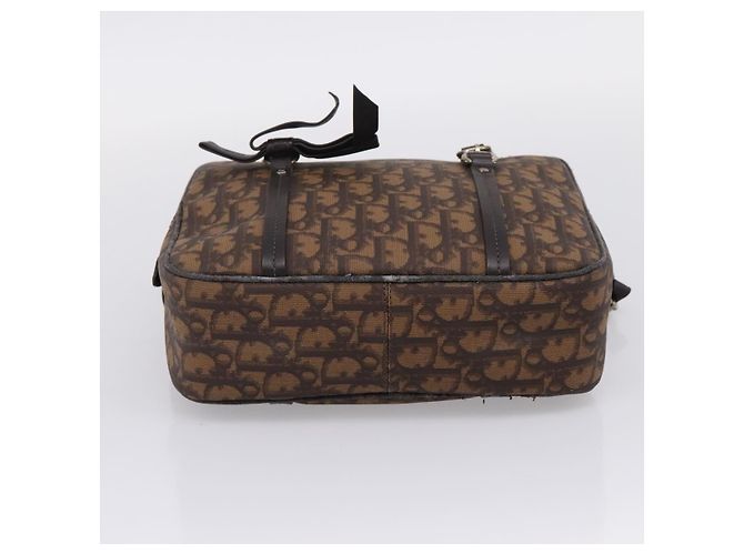 Christian Dior Trotter Romantic Shoulder Bag PVC Brown Silver - vista 9