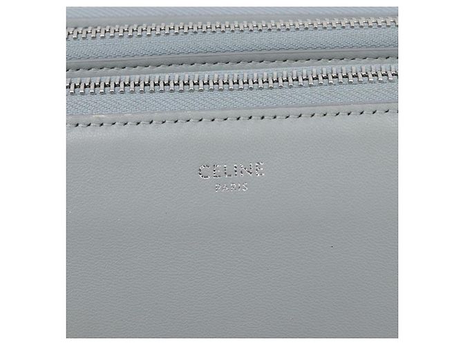 LOUIS VUITTON Trio Shoulder Bag Leather Light Blue Silver LV - vista 16