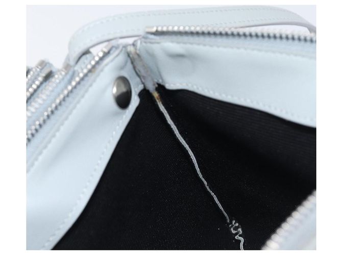 LOUIS VUITTON Trio Shoulder Bag Leather Light Blue Silver LV - vista 21