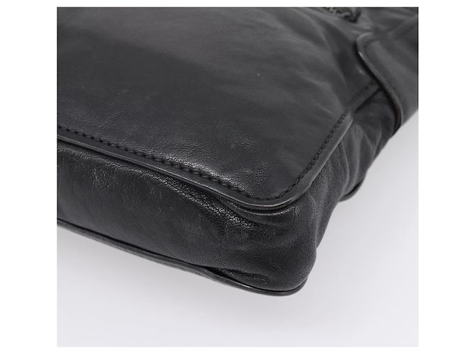 Miu Miu Shoulder Bag Leather Black Silver - vista 10