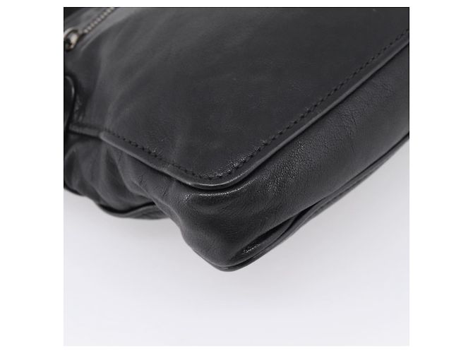 Miu Miu Shoulder Bag Leather Black Silver - vista 11