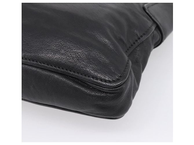 Miu Miu Shoulder Bag Leather Black Silver - vista 12