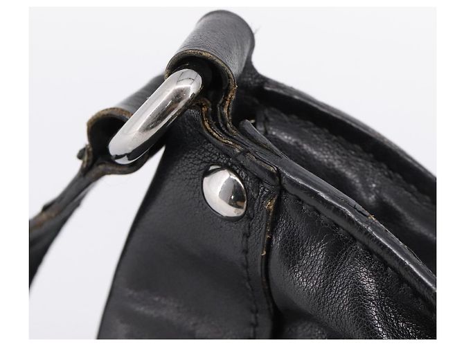 Miu Miu Shoulder Bag Leather Black Silver - vista 16
