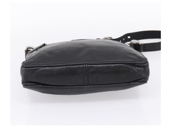 Miu Miu Shoulder Bag Leather Black Silver - vista 9