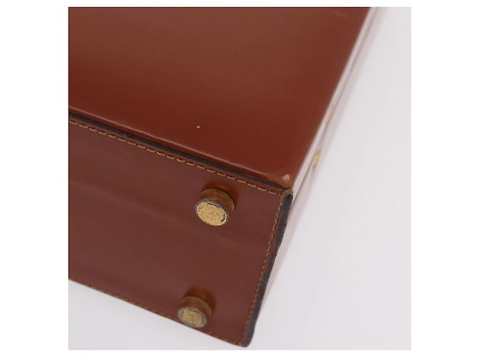LOEWE Trunk Leather Brown Gold Tone - vista 15