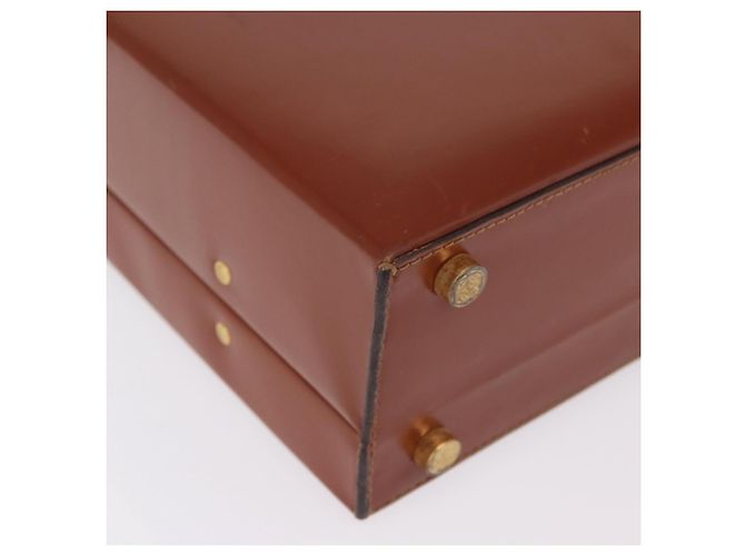 LOEWE Trunk Leather Brown Gold Tone - vista 16