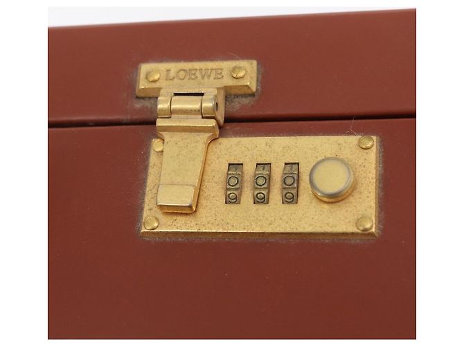 LOEWE Trunk Leather Brown Gold Tone - vista 18