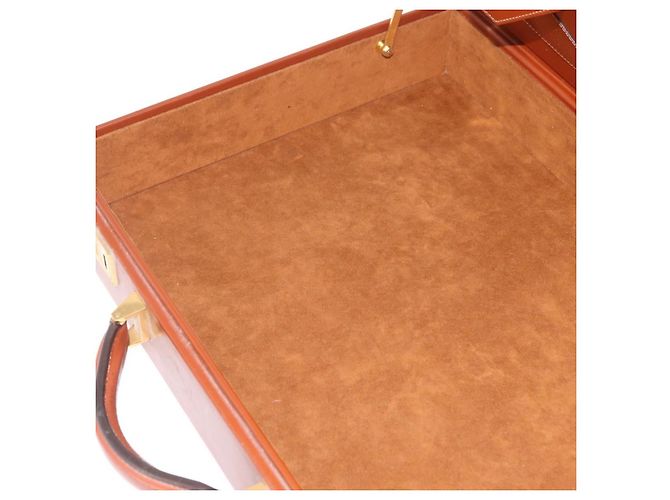 LOEWE Trunk Leather Brown Gold Tone - vista 24
