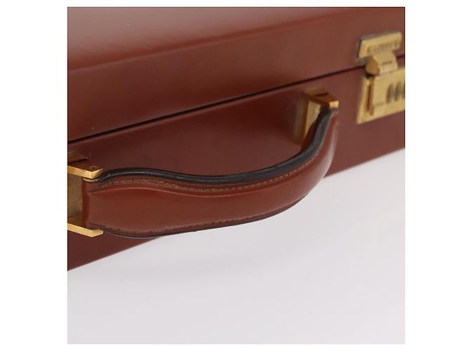 LOEWE Trunk Leather Brown Gold Tone - vista 9