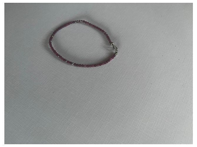 Autre Marque Bracciale in perle di rubino e argento - vista 6