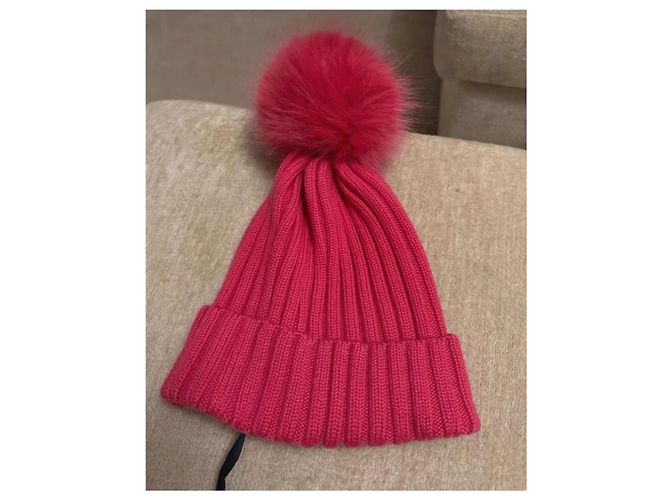 Berretto Moncler con pompon - vista 3