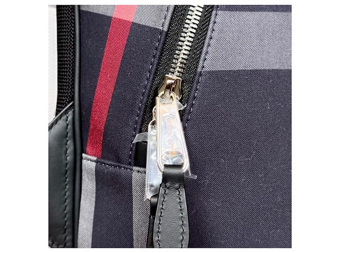 Burberry Jeff Check Rucksack aus Canvas - Ansicht 11
