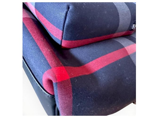 Burberry Jeff Check Rucksack aus Canvas - Ansicht 16
