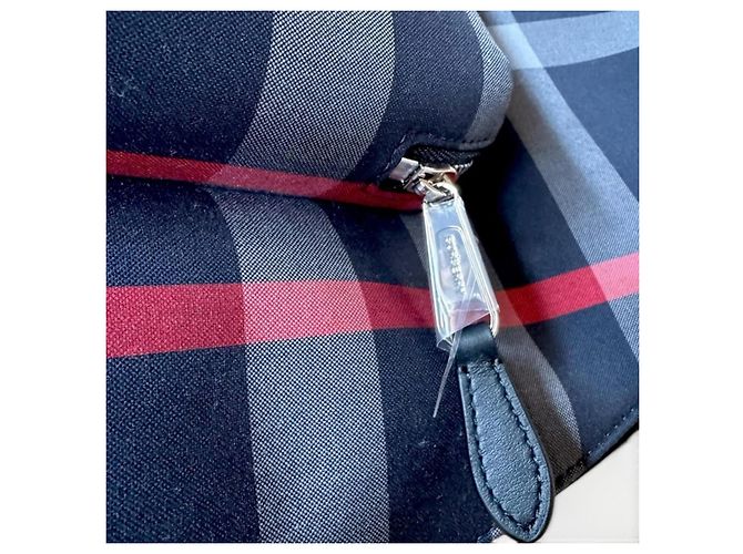 Burberry Jeff Check Rucksack aus Canvas - Ansicht 17