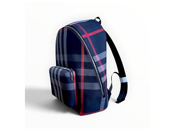 Burberry Jeff Check Rucksack aus Canvas - Ansicht 19