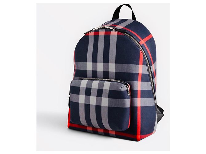 Burberry Jeff Check Rucksack aus Canvas - Ansicht 20