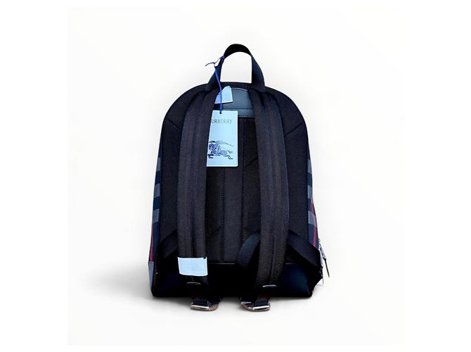Burberry Jeff Check Rucksack aus Canvas - Ansicht 3