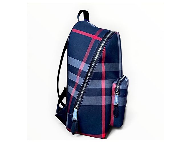 Burberry Jeff Check Rucksack aus Canvas - Ansicht 4