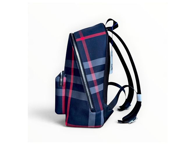 Burberry Jeff Check Rucksack aus Canvas - Ansicht 8