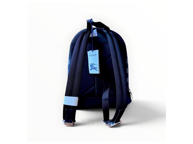 Burberry Jeff Check Rucksack aus Canvas - Ansicht 9
