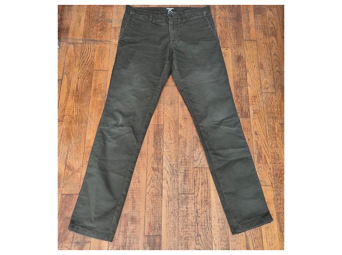 Autre Marque Carhartt WIP Sid Pant - Verde Oliva - vista 3