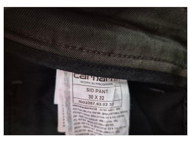 Autre Marque Carhartt WIP Sid Pant - Verde Oliva - vista 5